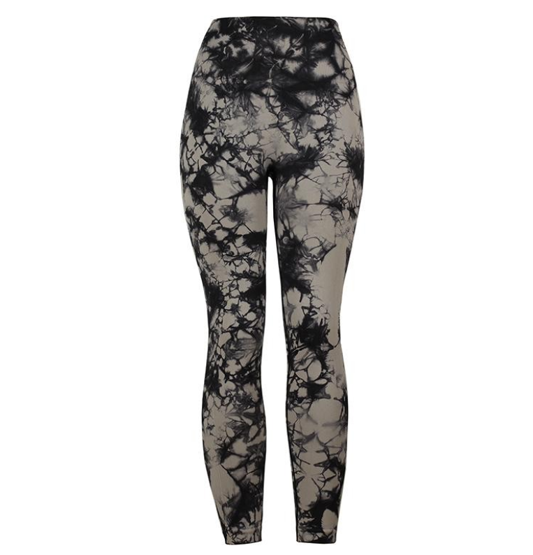 Colanti Sala WNY PRO Tie Dye, Fara Cusatura, Modelatori, Cu Talie Inalta, Negru Si Gri - XL, MIX13522-922
