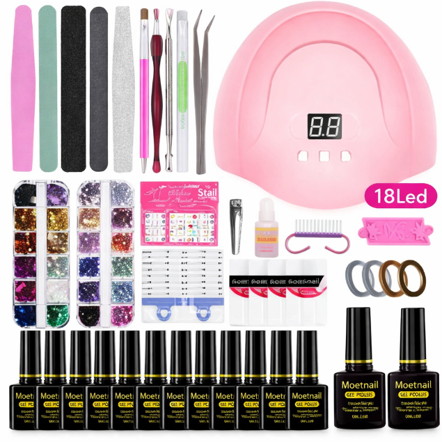 Kit Manichiura Unghii Oja Semipermanenta ZH07