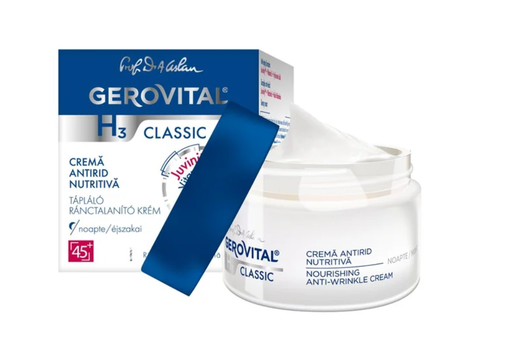 Gerovital Crema H3 Classic antirid nutritiva de noapte, 50 ml