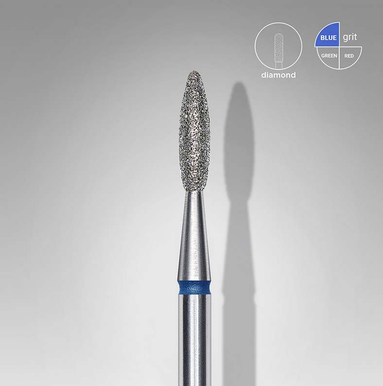 STALEKS Capat de freza diamantat flacara, albastru, FA10B021/8