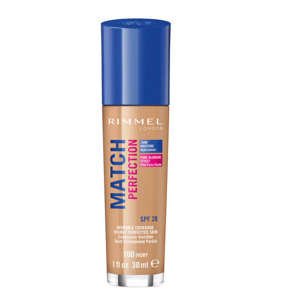 Rimmel London Fond de ten Match Perfection 100 Ivory