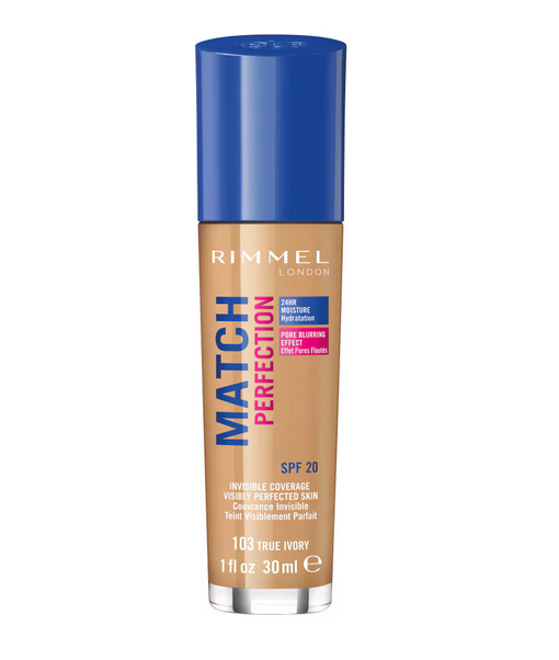 Rimmel London Fond de ten Match Perfection 103 True Ivory