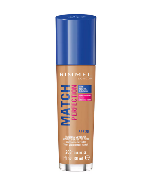 Rimmel London Fond de ten Match Perfection 203 True Beige