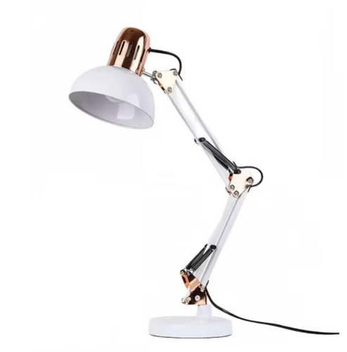 Resigilat Lampa profesionala pentru masa de manichiura sau pentru birou, cu suport,  reglabila, culoare alb/bronz