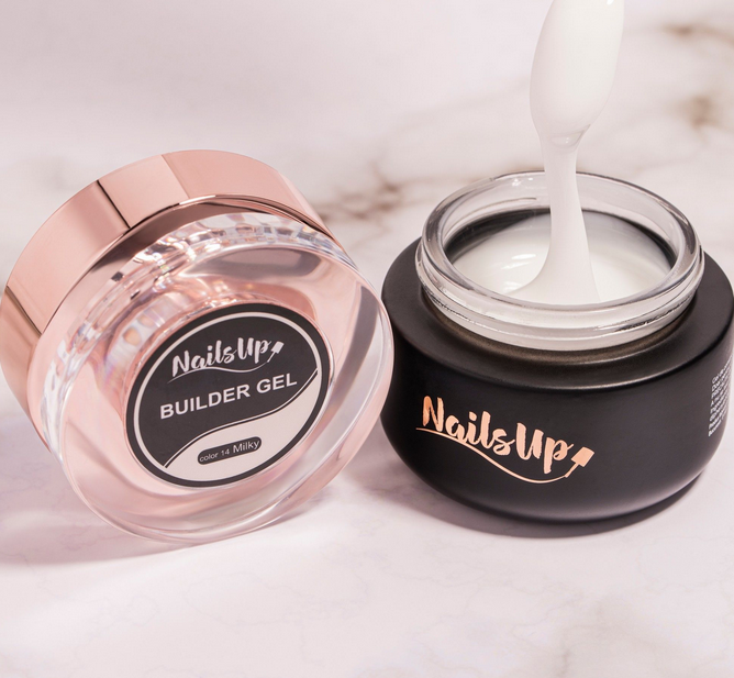 Resigilat Gel Constructie Unghii Autonivelant NAILSUP Milky White 30g - 14