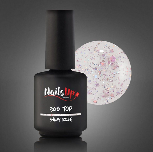 Resigilat Egg Top NAILSUP - Shiny Rose 13g