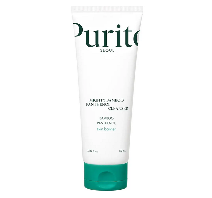PURITO – Gel de curățare pentru față Mighty Bamboo cu panthenol – 150 ml
