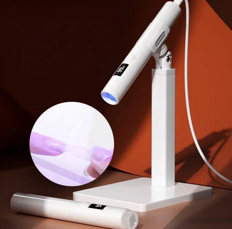 Resigilat Lampa polygel cu suport detasabil si afisaj - alb