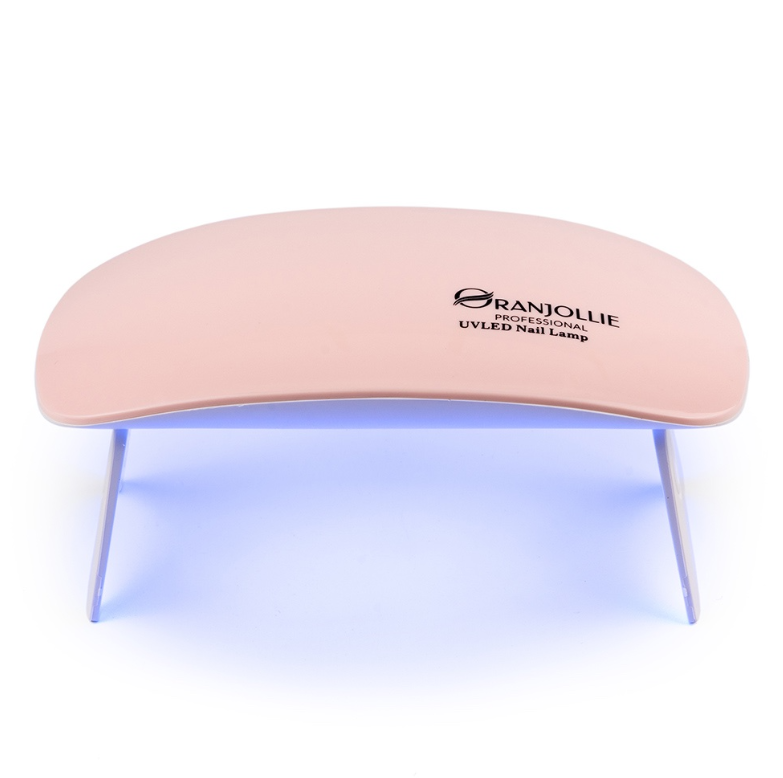 Lampă UV/LED Mini Portabilă Oranjollie Roz 6W pentru Ojă Semipermanentă, Gel UV și Nail Art