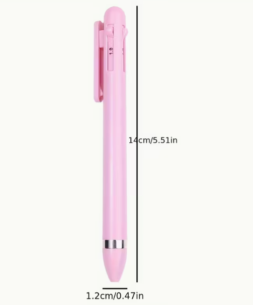 Instrument profesional pentru puncte și nail art – dotting tool reglabil, cu capete duble Roz