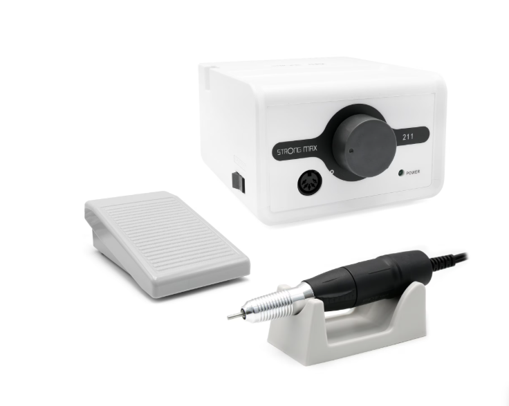 Freză Electrică Profesională Strong MAX 211, 65W 35000 RPM pentru Unghii Tehnice, Manichiură și Pedichiură
