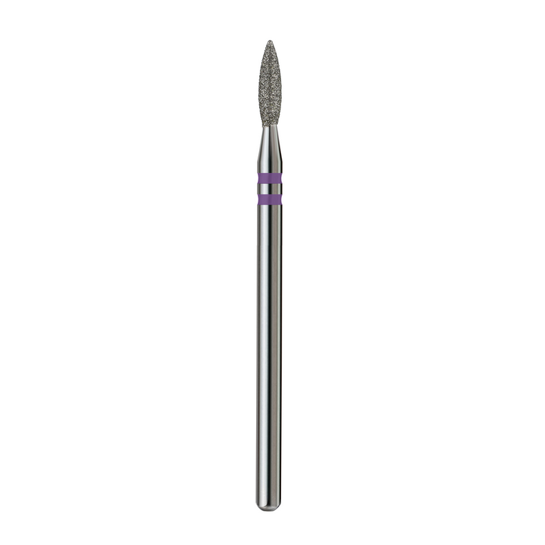 Capăt Freză Mack's Diamantat Flacără Violet 2,1 mm D21 pentru Cuticule