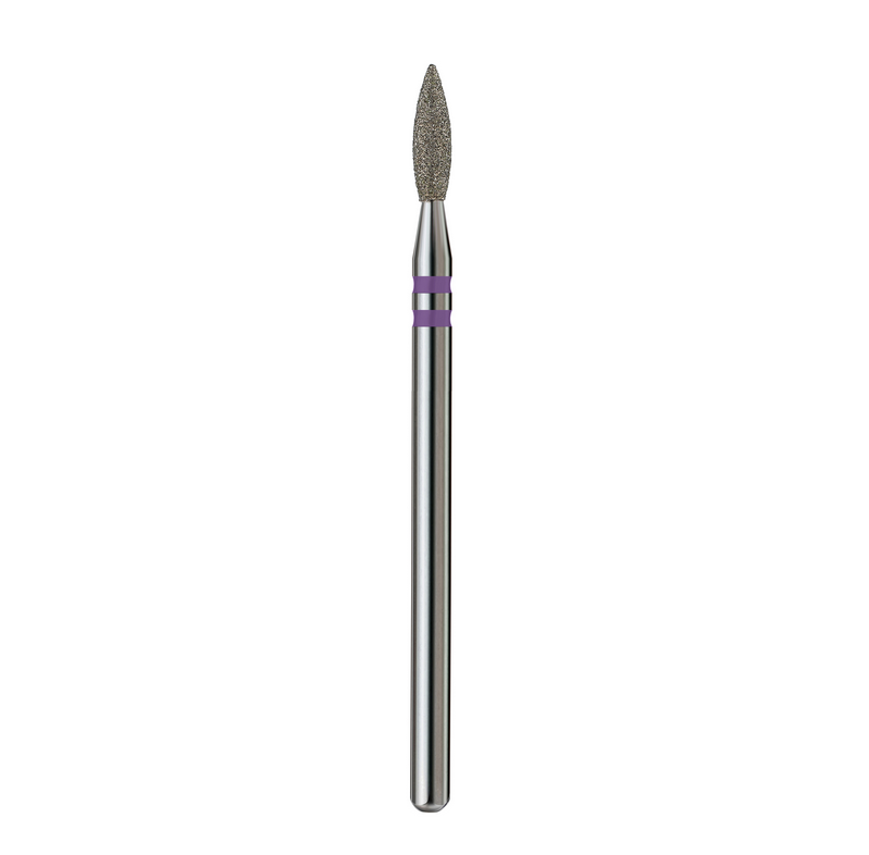 Capăt Freză Mack's Diamantat Flacără Violet 2,3 mm D23 pentru Cuticule