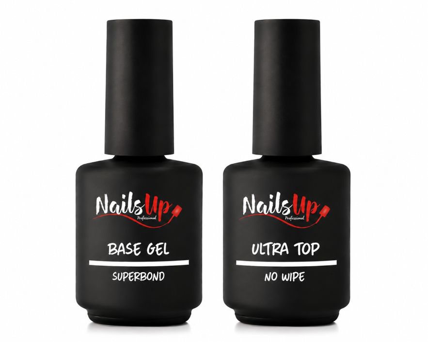 NAILSUP Set Profesional 2 în 1 – Aderență și Sigilare Perfectă