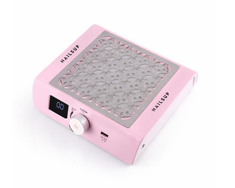 Resigilat Aspirator Praf Unghii NAILSUP Brushless, 85W, Roz - Absorbție Puternică, Silențios