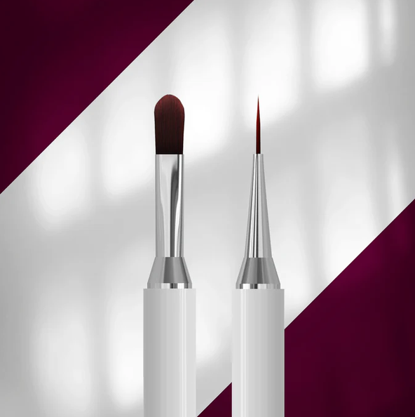 STALEKS EXCLUSIVE NBX-06/11 Pensulă dublă pentru gel – 11 mm / pensulă liner – 12 mm