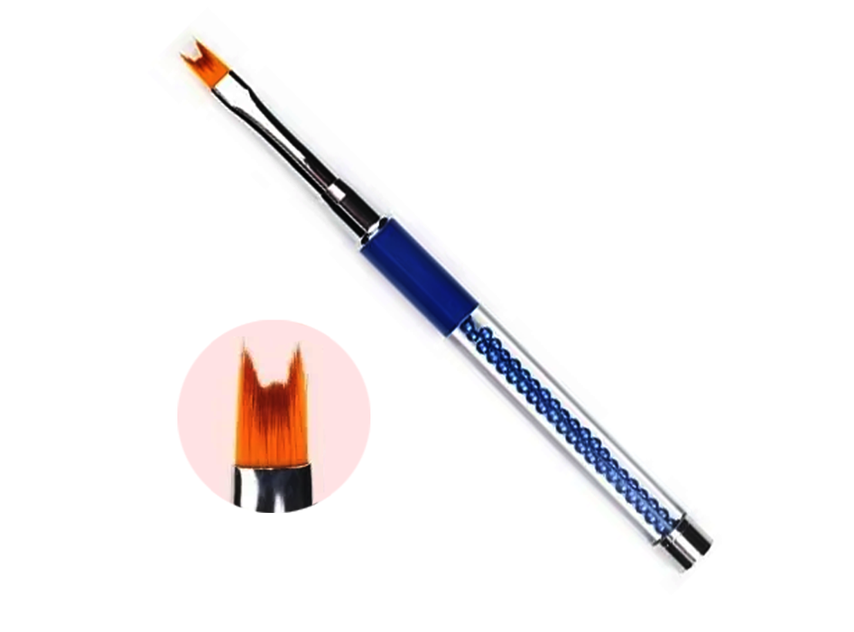 Resigilat Pensula nail art one stroke cod 8 albastru