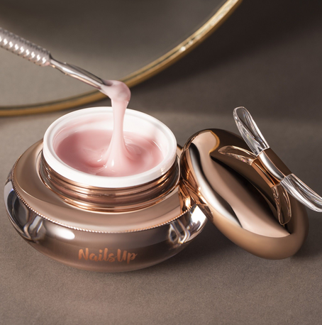 Resigilat Gel Uv Constructie Unghii NailsUp Gelly 50g, 011 Baby Pink