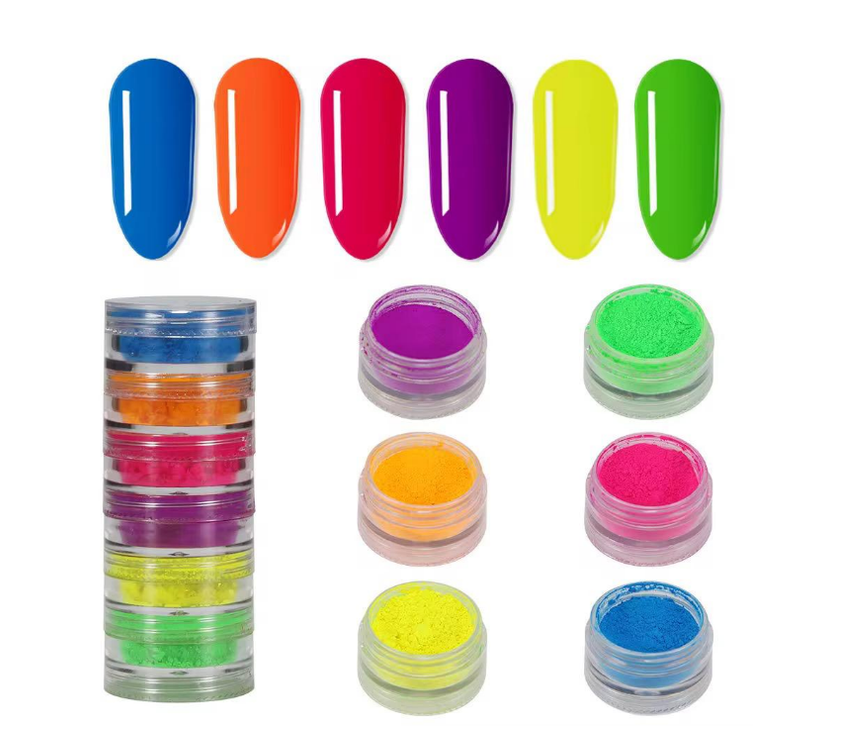 Resigilat Set 6 Pigmenti Neon Nailsup