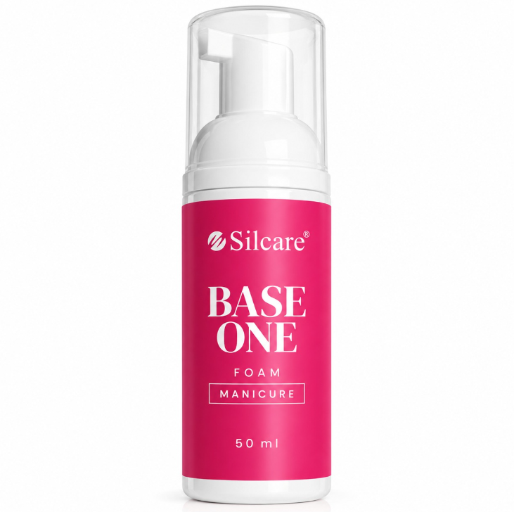 Spumă Silcare Base One Care Foam pentru Curățarea și Îngrijirea Unghiilor – 50 ml