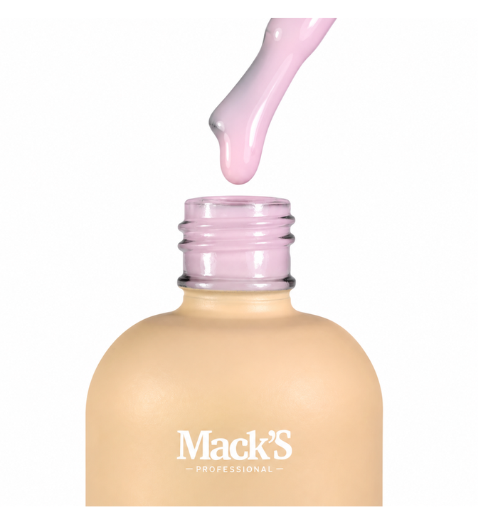 Resigilat Rubber Base Mack's cover Rose Quartz 19, 15ml