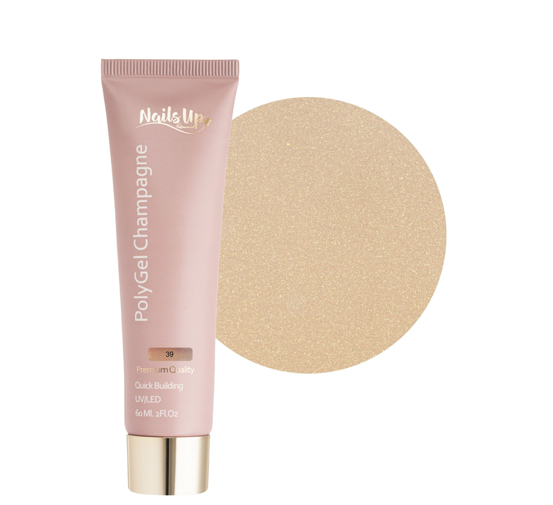 Resigilat Polygel NAILSUP Champagne 39 60ml