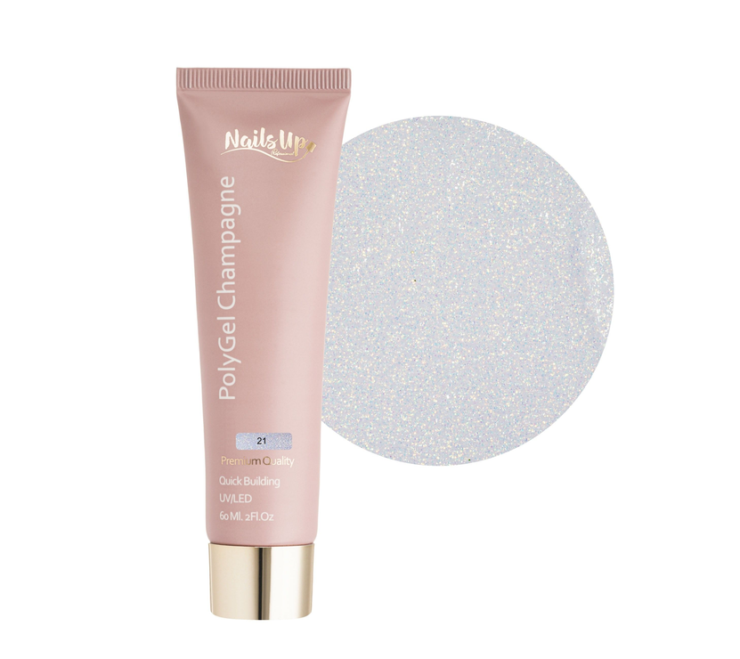 Resigilat Polygel NAILSUP Champagne 21 60ml