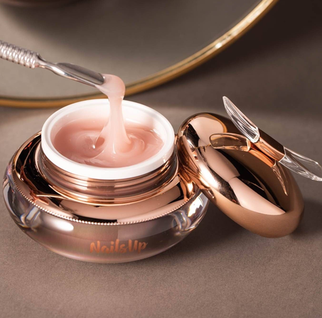Resigilat Gel Uv Constructie Unghii NailsUp Gelly 15g, 03 Light Nude