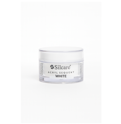 Resigilat Silcare Acryl Sequent White – Pudră acrilică profesională 10g