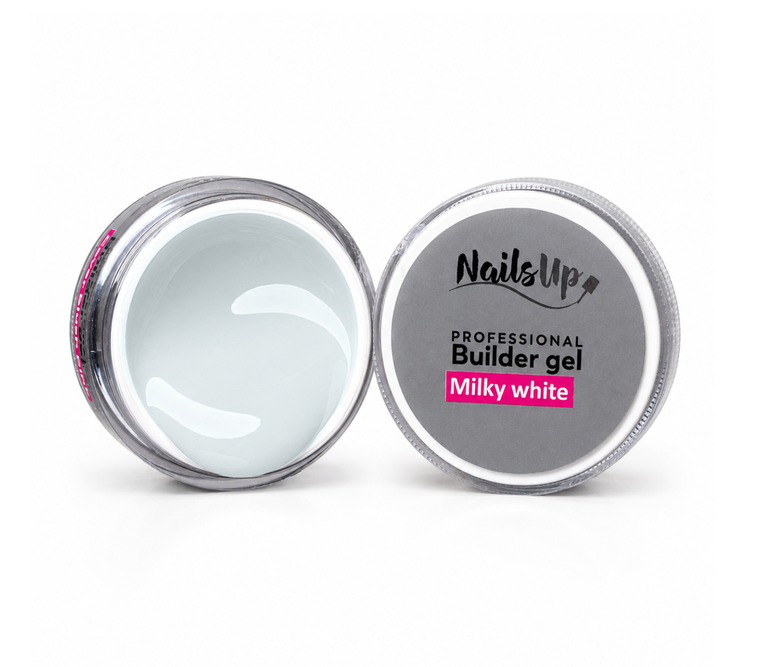 Resigilat Gel UV Constructie NAILSUP - Milky White 15g