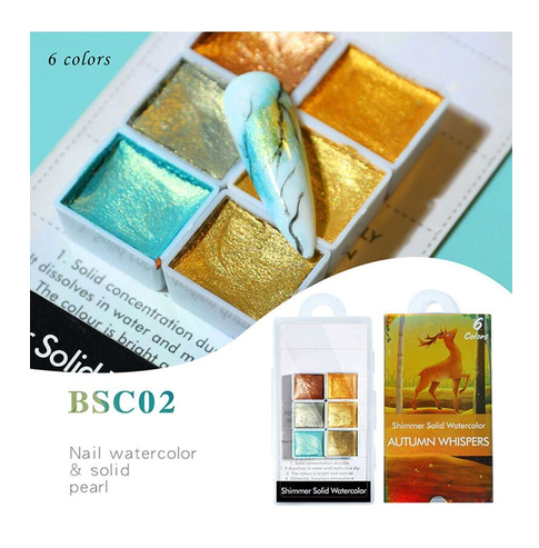 Resigilat Set 6 Acuarele Pictura BSC02