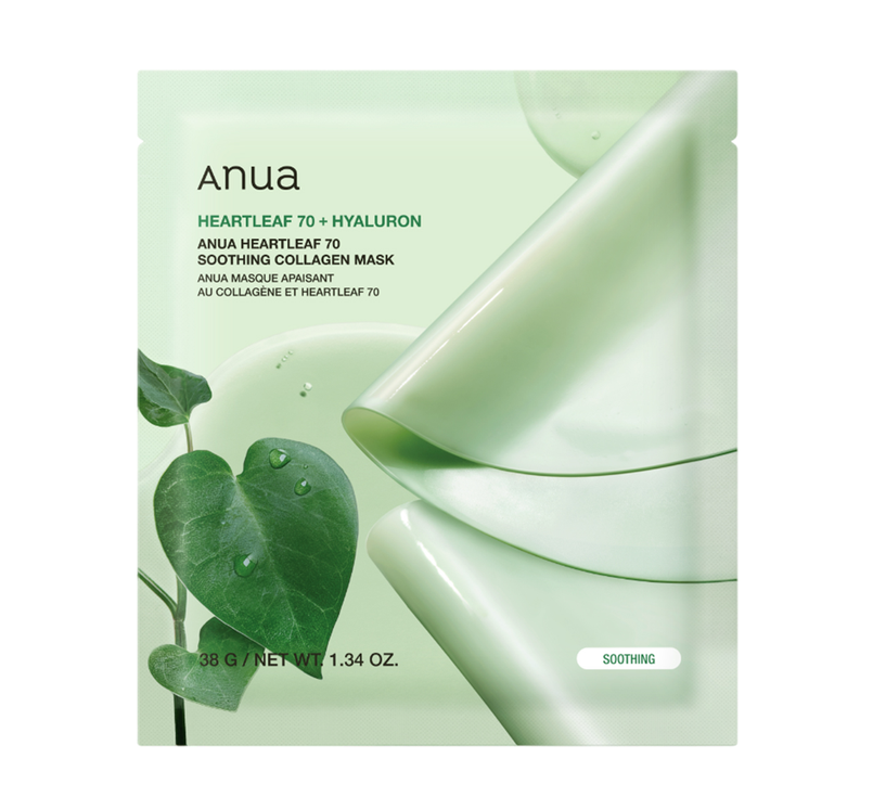 Anua Masca hidrogel pentru calmare si hidratare Heartleaf 70 Soothing Collagen, 38 g