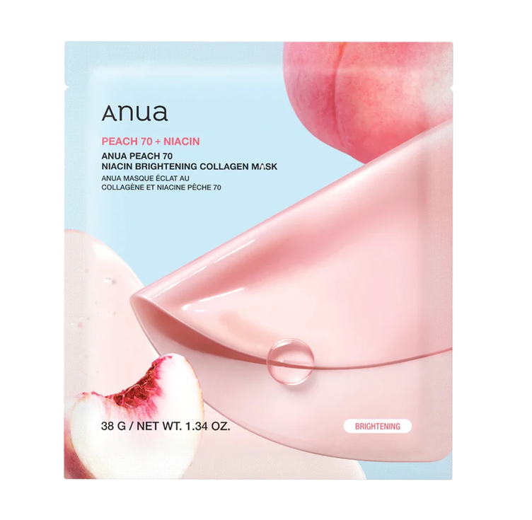 Anua Masca hidrogel pentru luminozitate Peach 70 Niacin Brightening Collagen Mask, 38 g