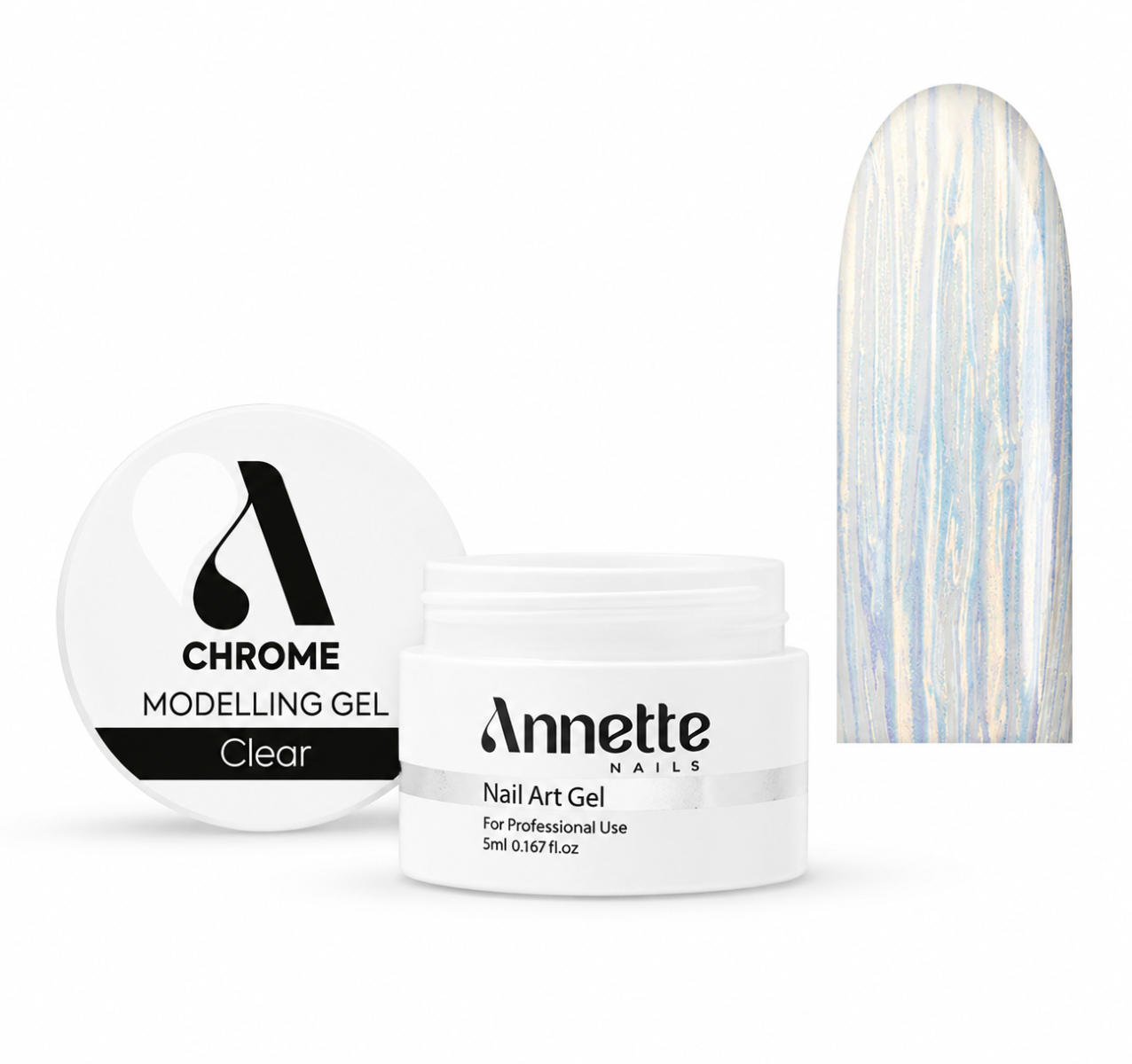 Annette Nails GC-01 Chrome Modelling Gel Clear No Wipe - 5ml