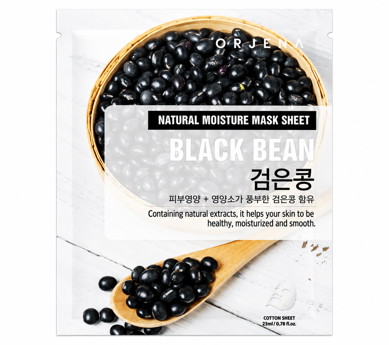 Orjena Masca cu extract de fasole neagra Natural Moisture Black Bean, 23 ml