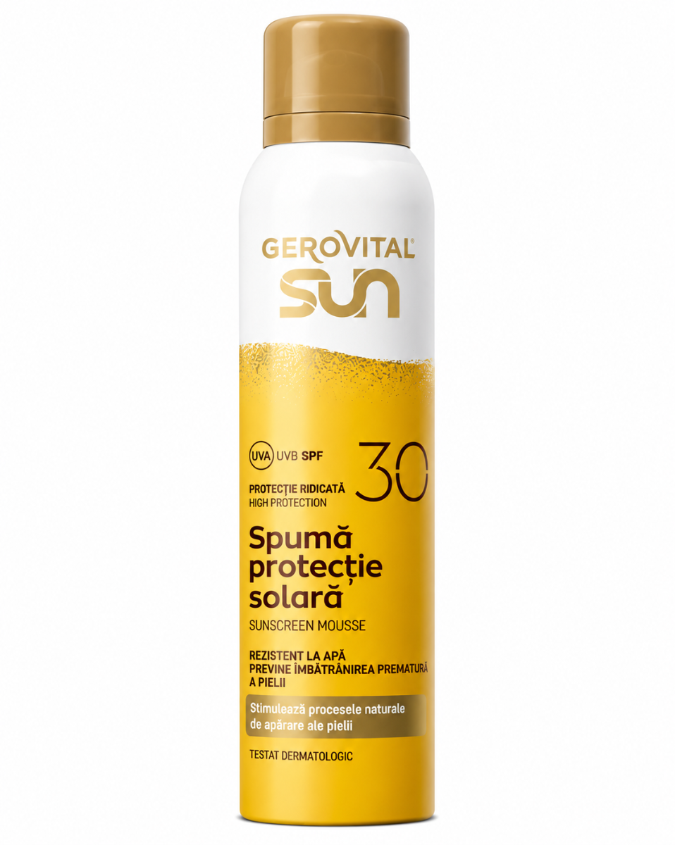 GEROVITAL SUN-SPUMA PROTECTIE SOLARA SPF30 150ml