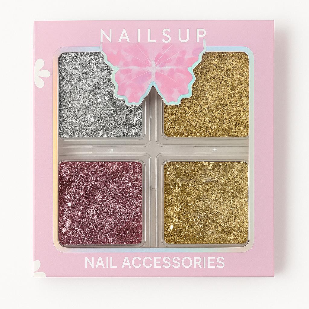 Set Foita Decor 4 Culori Nailsup
