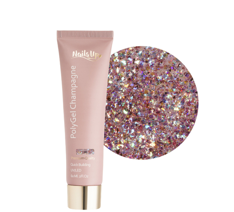 Resigilat Polygel NAILSUP Champagne 08 60ml