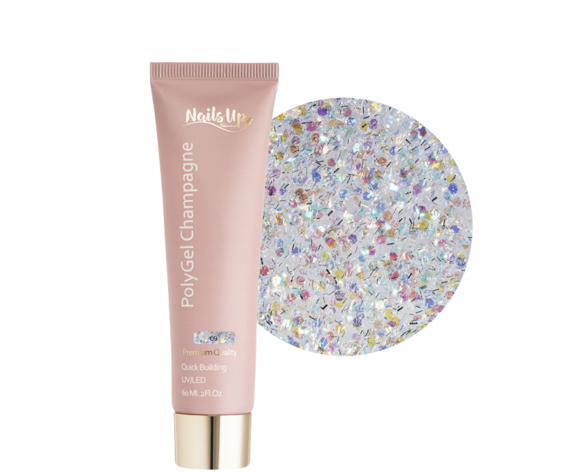 Resigilat Polygel NAILSUP Champagne 09 60ml