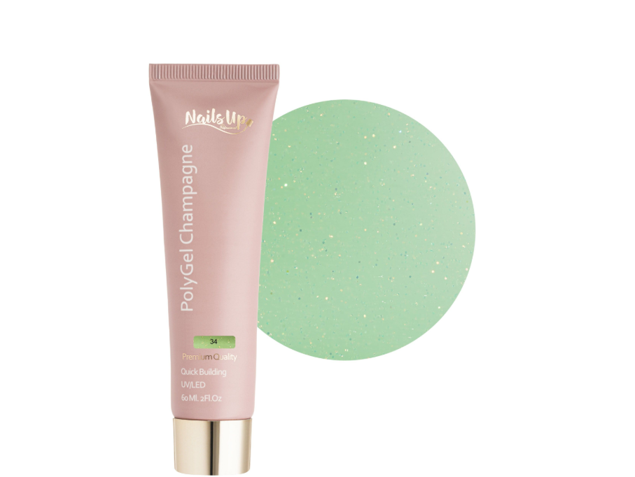 Resigilat Polygel NAILSUP Champagne 34 60ml
