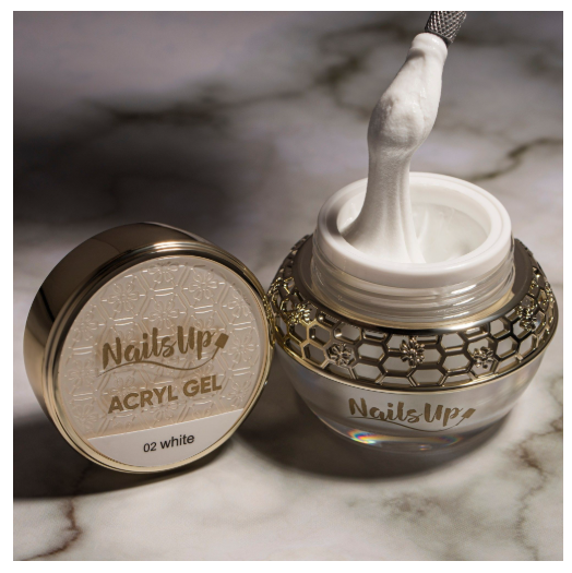 Resigilat Acryl Gel WHITE NAILSUP 30g - 02