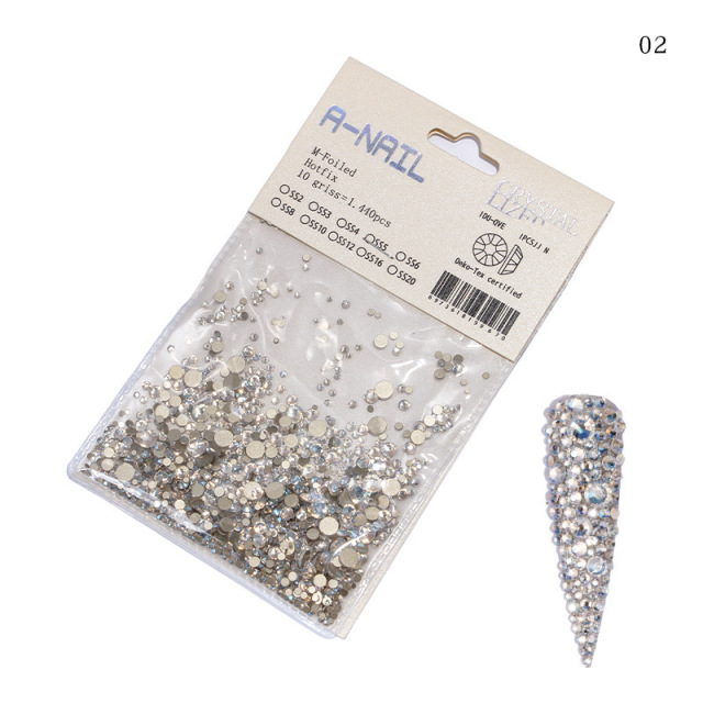 Strasuri Unghii Diverse marimi Nail Art - 1440 Bucati - 02