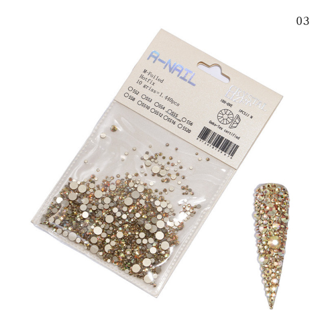 Strasuri Unghii Diverse marimi Nail Art - 1440 Bucati - 03
