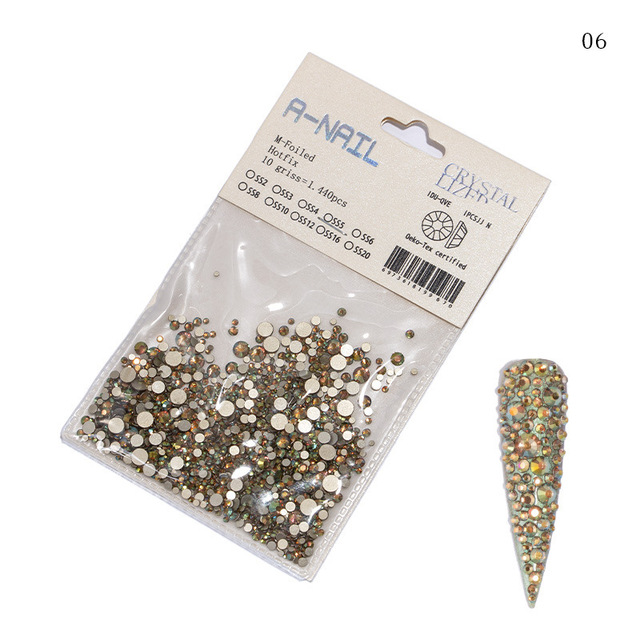 Strasuri Unghii Diverse marimi Nail Art - 1440 Bucati - 06