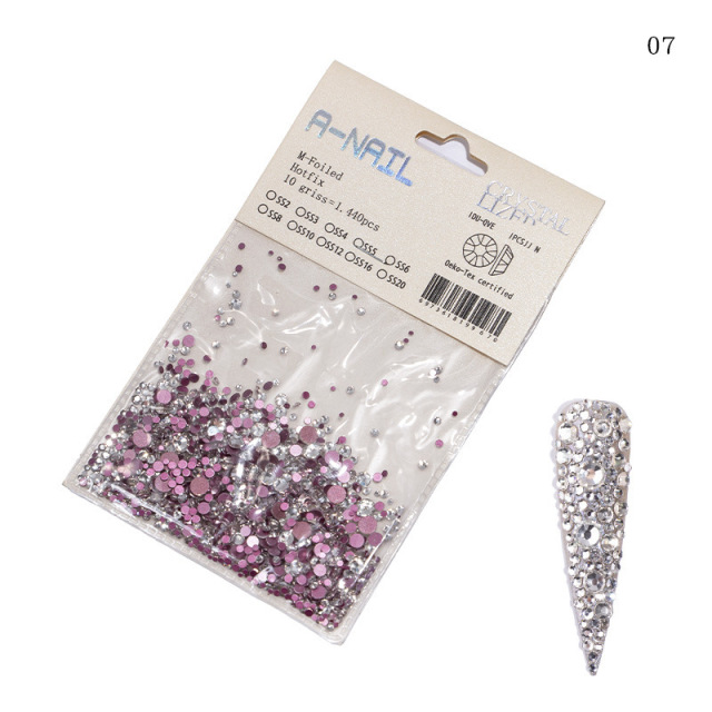 Strasuri Unghii Diverse marimi Nail Art - 1440 Bucati - 07