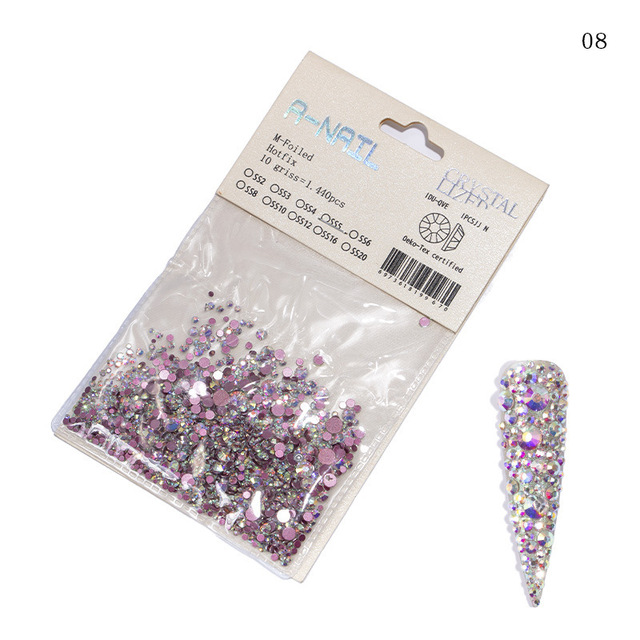 Strasuri Unghii Diverse marimi Nail Art - 1440 Bucati - 08