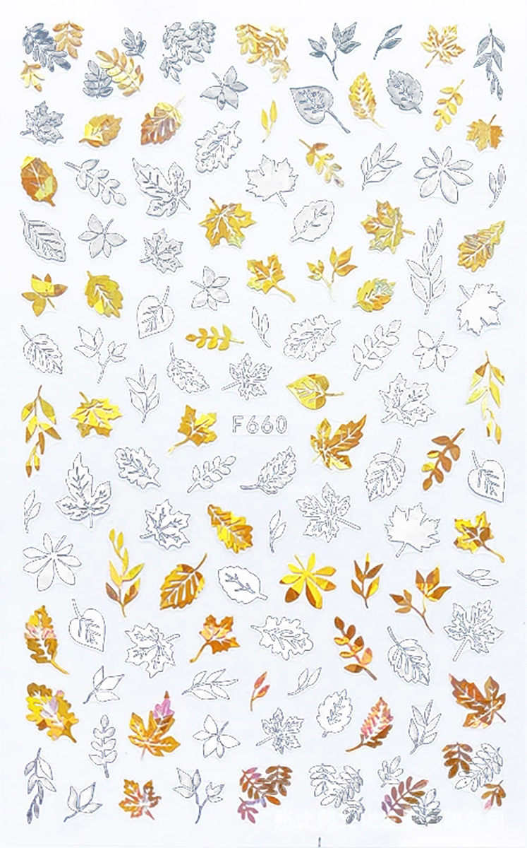 Sticker Unghii White - F660