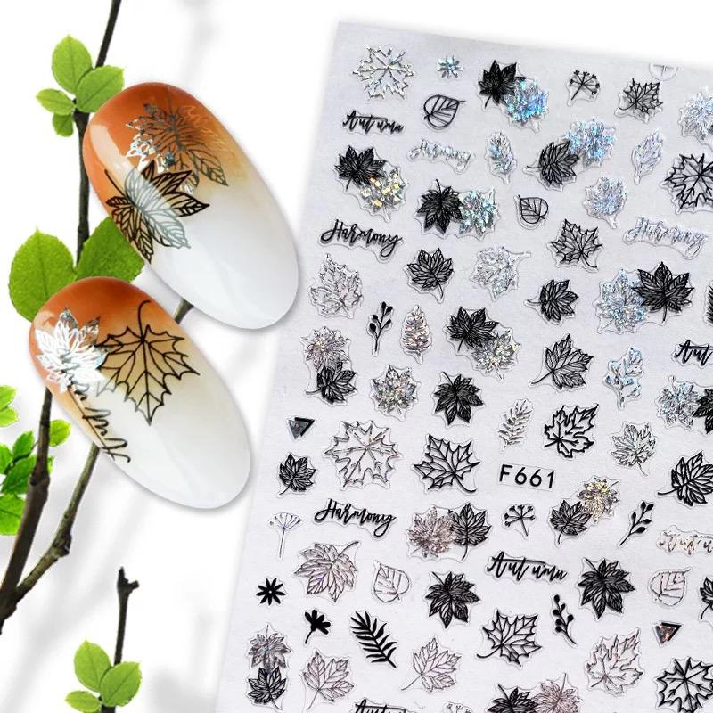 Sticker Unghii Silver - F661