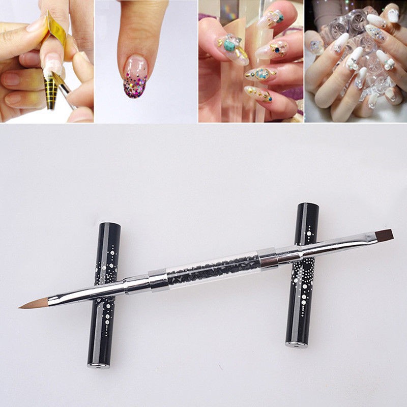 PENSULA UNGHII - CU DOUA CAPETE PENTRU ACRYL SI GEL Negru