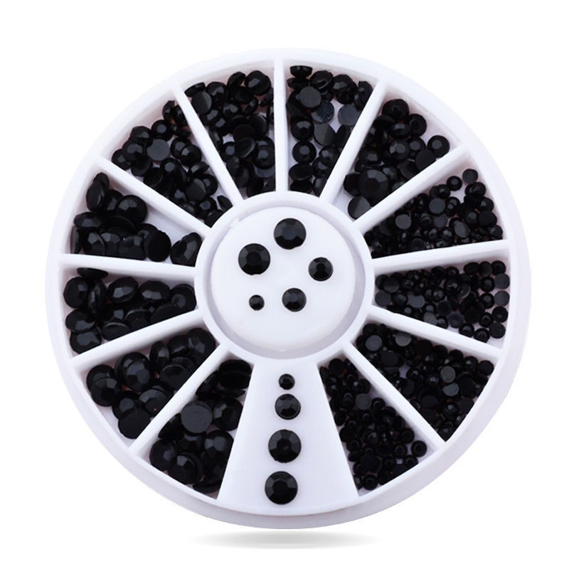 Disc Pietricele Nail Art Black